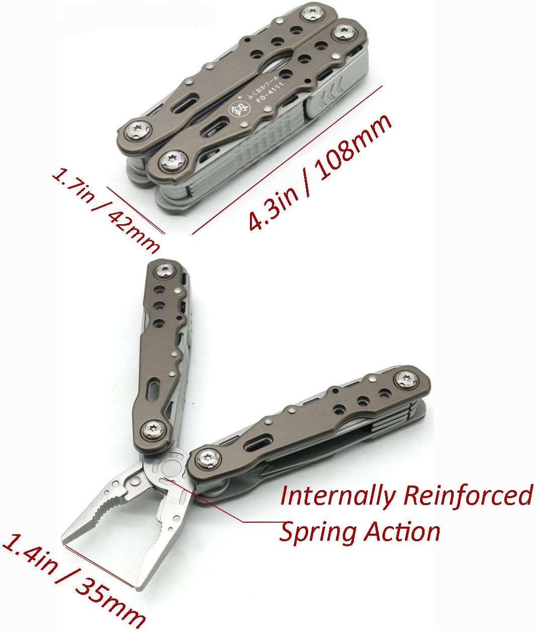 Multitool Plier 14 In 1 Kit Stainless Steel Pocket Tool - Emergency, Survival, Hunting - Image 5